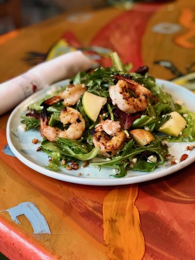 Grilled Shrimp & Apple Salad